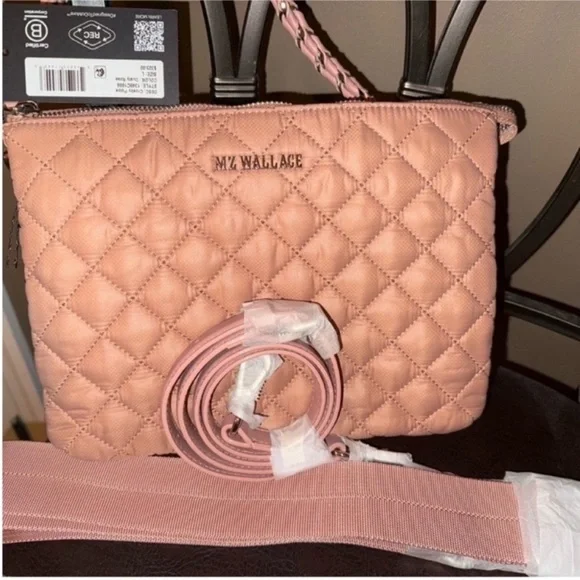 MZ Wallace Pink Quilted Bag - Picture 3 of 8